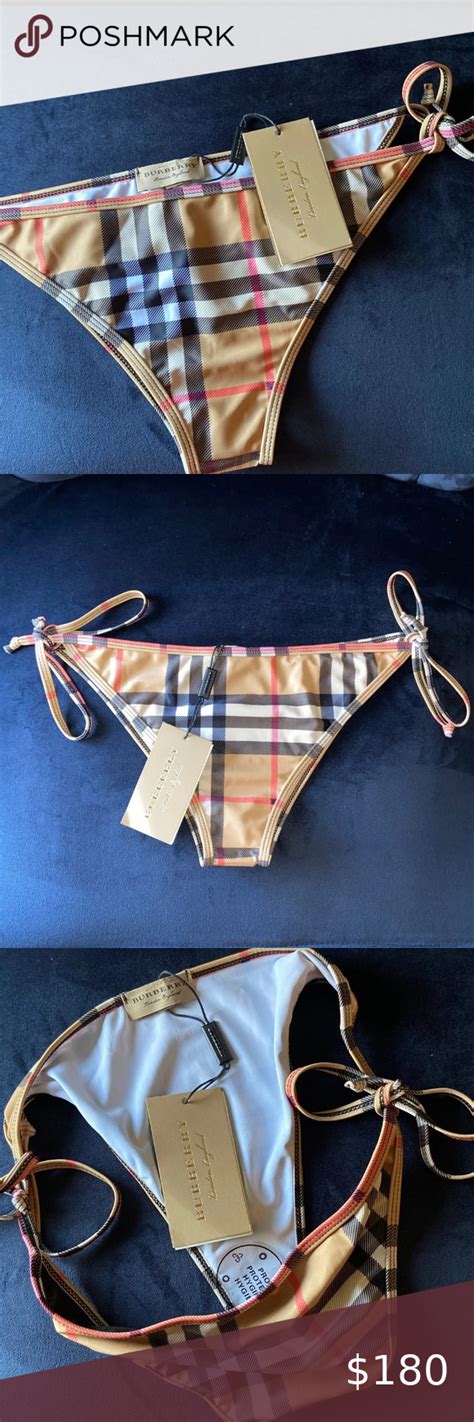 burberry swimsuits for girls|Burberry plaid bikini.